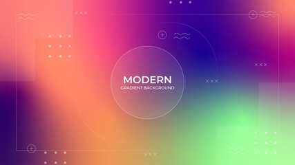 Colorful and blurred gradient background