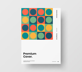 Abstract corporate identity report cover. Geometric vector business presentation design layout. Amazing company illustration brochure template.