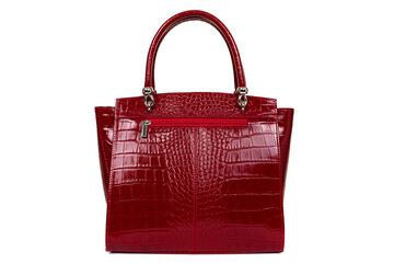 leather bag for woman with handle strap closeup for catalog