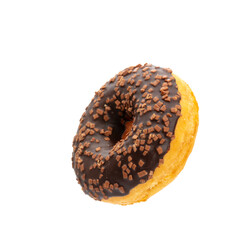 Donut isolated on a white background.