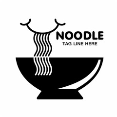 Noodle restaurant and food logo design