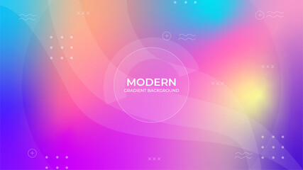 Obraz premium Colorful and blurred gradient background