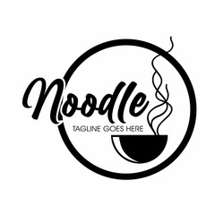 Instant Noodles logo , Asian food noodle logo