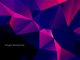 Abstract colorful triangular geometric crystal background