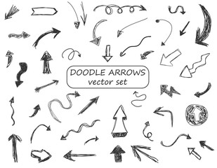 Set arrows doodle.