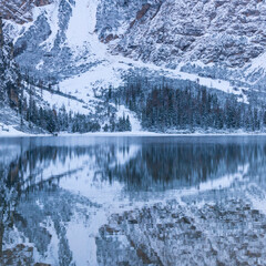 Lago Braies, Dolomites, Unesco World Heritage Site, Italy, Europe
