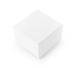 close up of a white box on white background
