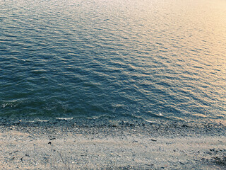 View on the sea from above