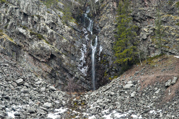 Waterfall in the Pyhä Luosto national park