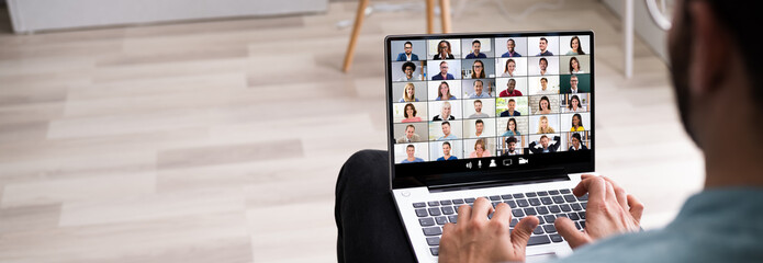 Business Video Conference Webinar Chat