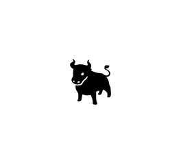 Bull vector isolated icon illustration. Bull icon