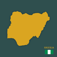 Illustration d'une carte du Nigeria
