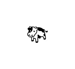 Cow vector isolated icon illustration. Cow icon