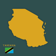 Illustration d'une carte de la Tanzanie