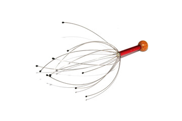 head massage tool isolated on white