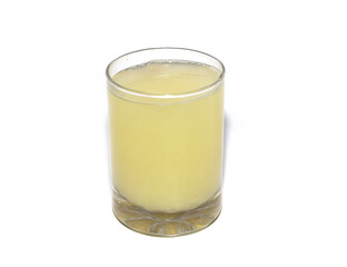 Closeup mosambi or sweet lemon juice with white background