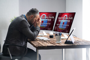 Encrypted Files And Data Cyber Attack