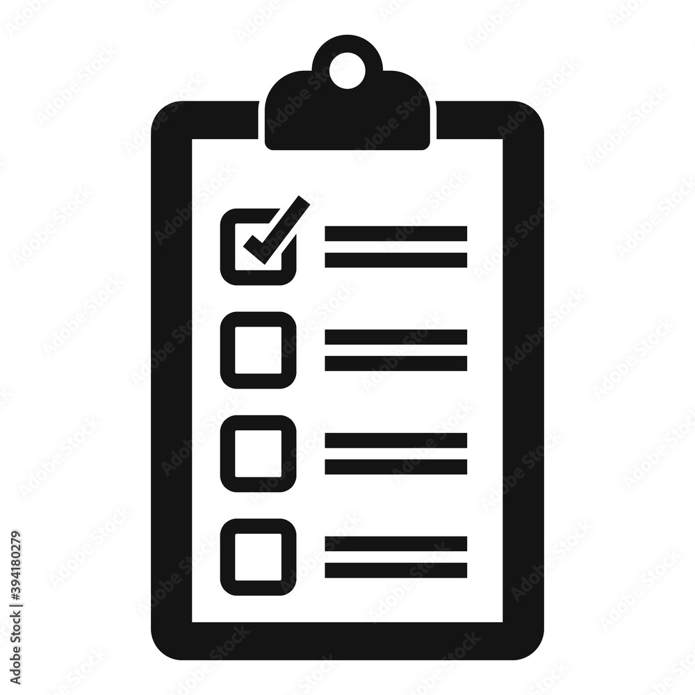 Poster recruiter to do list icon. simple illustration of recruiter to do list vector icon for web design is