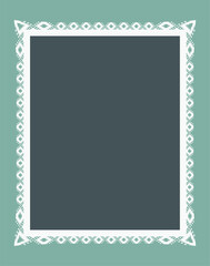 empty frame vector illustration. Photoframe mock up. Simple elegant empty framing for your design. Vector template for picture, painting, poster, lettering or photo gallery.