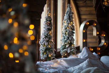 festive christmas and new year decorations	