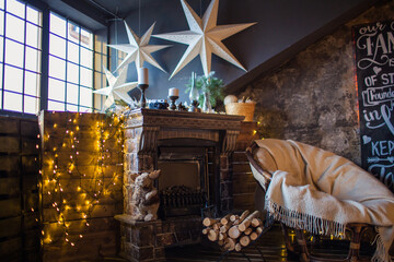 festive christmas and new year decorations	