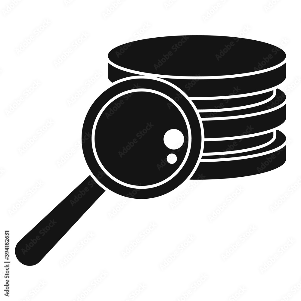 Aufkleber search server secured icon. simple illustration of search server secured vector icon for web design 