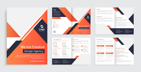 Corporate Business 8 Page Brochure Design Template