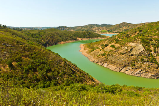 Lake near Funcho de Diante near S&atilde;o Bartolomeu de Messines, Algarve, Portugal