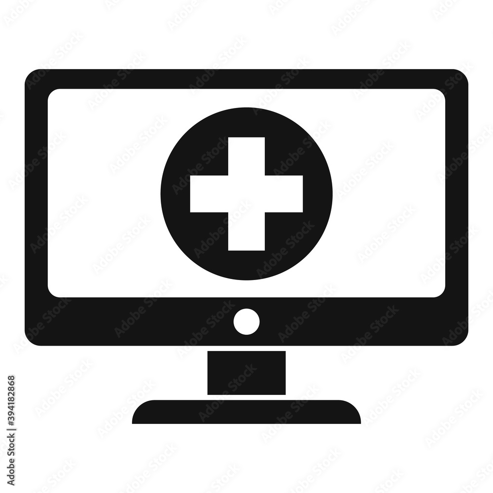 Poster server it admin help icon. simple illustration of server it admin help vector icon for web design is