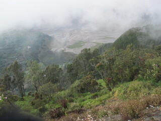 fog in the mountains