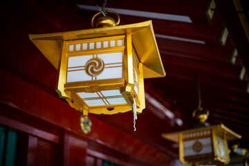 神社の金の飾り