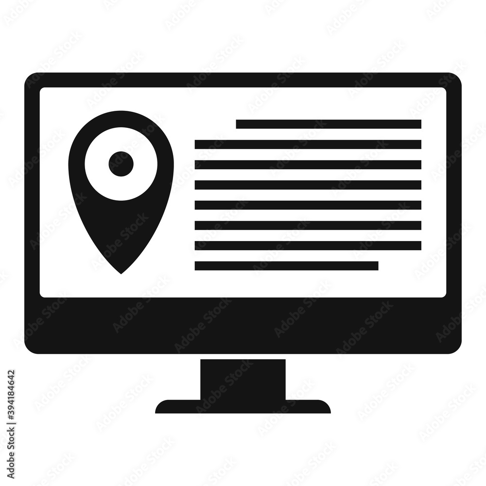 Aufkleber online guide icon. simple illustration of online guide vector icon for web design isolated on white 