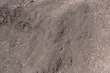 Full background heap of compost and plating mix blended at garden center