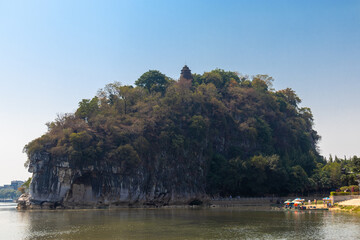 Colline en trompe d'éléphant à Guilin, Chine