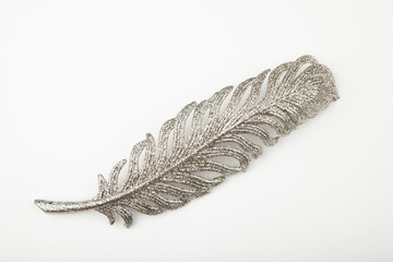 image of feather white background