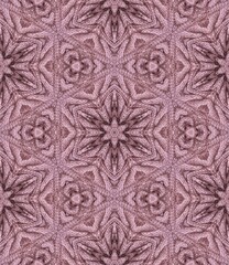 Knitted seamless pattern. Beautiful ornament in dusty pink colour. Print for fabric, textile.