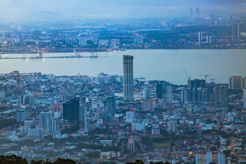 Penang sunrise from Penang Hill