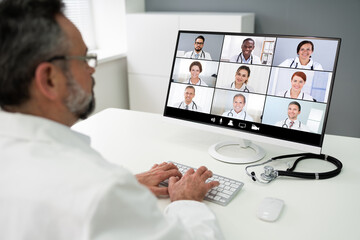 Doctor Medical Video Conference Call