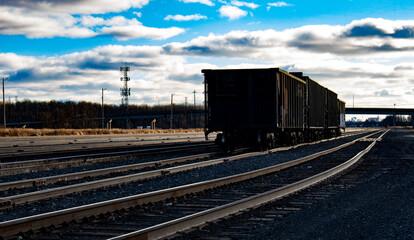 Fototapeta na wymiar freight train on station
