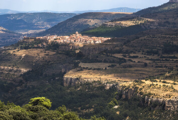 Village of Cantavieja in Maestrazgo, Teruel, Spain