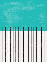 Modern Poster Art. Abstract Wall Art. Digital Interior Decoration Art with Grunge texture.