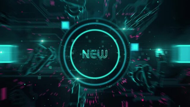 Disruptive Innovation with digital technology hitech concept