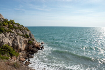 Fototapeta na wymiar seascape of the mediterranean coast