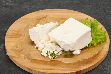 Greek traditional Feta soft cheese