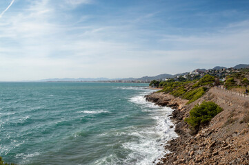Fototapeta na wymiar seascape of the mediterranean coast