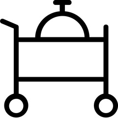 
Food Trolley Vector Icon

