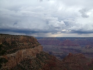 GC daytime rain clouds in distance