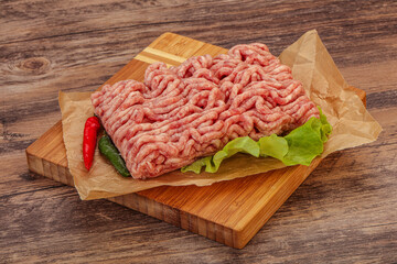 Raw Minced pork meat for cooking