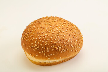Burger bun with sesame seeds