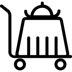 Fototapeta premium Trolley Vector Icon 